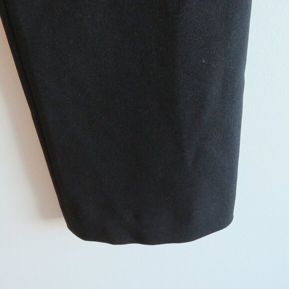 LVIR Split Hem Woven Straight Leg Pants in Black Office Minimalist - Size S - Picture 13 of 13